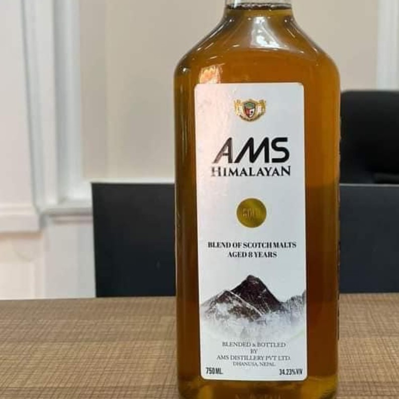 AMS Distillery Pvt. Ltd. द्वारा प्रस्तुत नयाँ उत्पादन ‘AMS HIMALAYAN